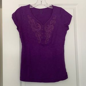 Lace detailed t-shirt